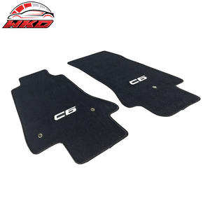Tapis de sol pour Chevrolet Corvette 05-13 C6, logo OE, tapis en velours noir, 2 pièces - Product Image 3