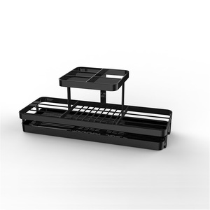 Support de brosse à dents électrique en alliage de zinc, design moderne, écologique, fixation murale d'angle, pour hôtel, rangement d'articles de toilette de salle de bain - Product Image 5