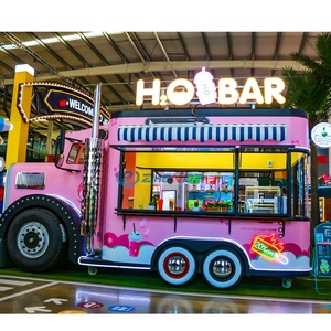 Food Cart for Sale Mobile Fruit and Drink Vending <b>Trailer</b> Mobile Food Cart with Refrigerator - Product Image 1