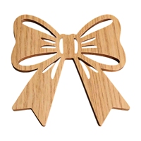 Marque-page de Noël vierge à personnaliser en bambou usiné CNC avec équipement industriel de découpe à fil et brochage pour perçage de précision