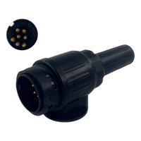 Prise européenne de remorque en nylon 7Pin 12v pour véhicule RV