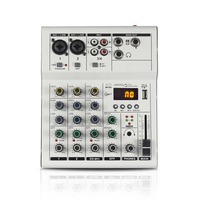 Mini Console de Mixage Professionnelle M4-B 4 Canaux 48V USB pour Enregistrement Audio en Studio/Scène