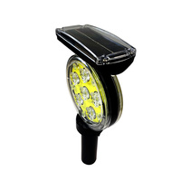 Feu de signalisation solaire clignotant alternant, réflecteur de qualité diamant, batterie rechargeable pour la sécurité routière en zone de travaux et sur autoroute
