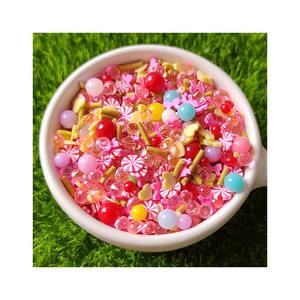 500g/<span class=keywords><strong>Lot</strong></span> Tranches <span class=keywords><strong>de</strong></span> pâte polymère, assortiment <span class=keywords><strong>de</strong></span> motifs : cercles, cœurs, bonbons, perles, vermicelles, pour slime, loisirs créatifs et accessoires <span class=keywords><strong>de</strong></span> remplissage - Product Image 1