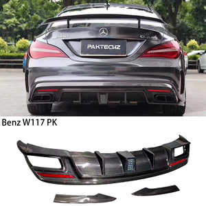 Difusor Trasero de Fibra de Carbono Estilo PK para CLA-Class W117 2013-2020 - Product Image 1