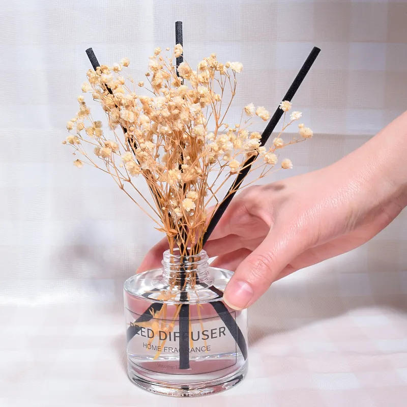 Dried Flower Reed diffuser wedding favor frasco para difusor de luxo flower reed diffuser