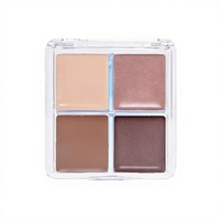 Palette de fards à paupières crème mat quatre couleurs Super Fire, mini palette de couleurs terre, pour étudiantes