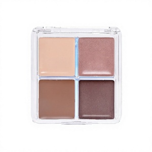 Palette de fards à paupières mats super scintillants multicolores quatre couleurs, étanche, mini, couleur terre, pour étudiantes - Product Image 2