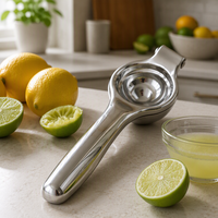 Presse-agrumes manuel en acier inoxydable, presse-citron robuste, extracteur de jus de citron et d'orange, pour la cuisine