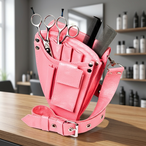 Funda de Cuero PU Quirúrgico Ijrak para Tijeras de Barbero, Bolsa para Herramientas de Salón, Funda para Peluquería, Bolsa de Cintura para Barbería - Product Image 2
