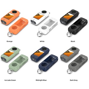 Avec crochet 2024 Convient Silicone Voyage Portable <span class=keywords><strong>Mini</strong></span> Waterproof Pour Insta360 X4 Camera Lens Protective Cover Sleeves Case - Product Image 2