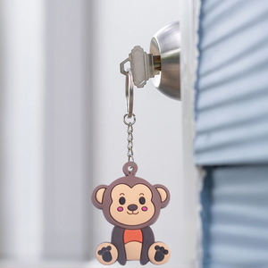 Diverse Animal Shapes PVC <b>Key</b> Chains Personal Custom 3D Logo Durable Eco-Friendly UV Printing Party Favor Souvenir Rubber - Product Image 4