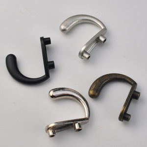 Zinc Alloy Single Coat Hook Antique Bronze Silver Black <b>Brushed</b> Nickel Wall Mounted For Cabinets Bedroom Doors And Walls - Product Image 1