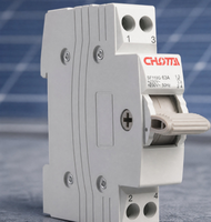 Interrupteur de transfert double alimentation 63A, commutateur manuel 1P, rail DIN, ignifuge, mini