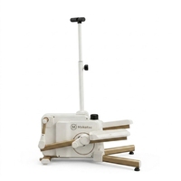 BESTGYM Elliptique à volant d'inertie 3 kg, 8 niveaux de résistance magnétique motorisée, charge maximale 120 kg, affichage, usage intérieur, Cross Trainer