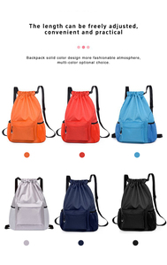 Mochila Deportiva Impermeable de Fábrica con Logotipo Personalizado, Regalo Promocional, Impresión por Sublimación, Nailon, Poliéster, con Cordón y Cremallera - Product Image 6