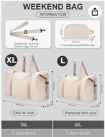 Sac de sport 2 pièces OEM/ODM pour femmes, grande capacité, sac fourre-tout de sport avec pochette à maquillage amovible, logo personnalisé