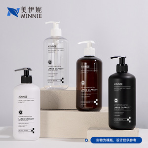 Flacon pompe transparent Minnie Round Shoulder 500ml pour shampoing et gel douche - Product Image 3