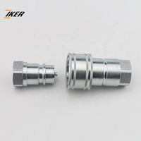 Connecteur rapide hydraulique 3/8'' BSPP pour excavatrice, tracteur, machines agricoles, filetage personnalisé sans fuite
