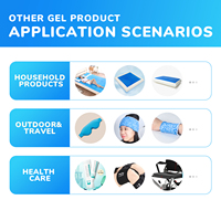 Shenzhen saien fabricants refroidissement Silicone bleu Gel infusé coussin mousse à mémoire de forme matelas lit King Size Topper pour la maison