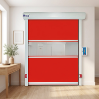 Porte de garage à grande vitesse, porte automatique électrique à enroulement rapide pour usine moderne, atelier, volet roulant industriel en PVC