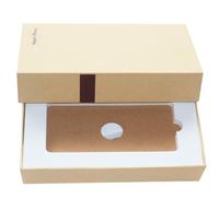 Boîtes rigides en carton gris avec fermeture magnétique, emballage de luxe pour étuis de téléphone portable en matériaux recyclés haut de gamme avec logo personnalisé