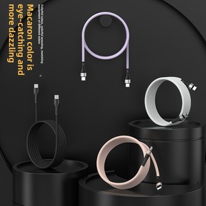 Câble de données magnétique à absorption améliorée 4 en 1 Type C, nouvelle version améliorée, double Type-C pour Apple Samsung - Product Image 3