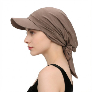<span class=keywords><strong>Casquette</strong></span> Hijab Sportive Musulmane avec Visière Pare-Soleil Séchage Rapide Protection Anti-UV Turban Foulard de Baseball Modeste pour Femme - Product Image 1