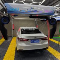 Máquina de Lavado de Autos a Presión sin Contacto, de Bajo Ruido, para Uso Comercial en Interiores/Exteriores, Equipada con Sistema de Secado, de Acero Inoxidable, 8MPa