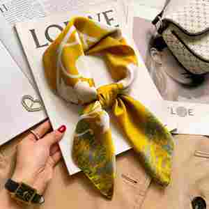 70 nouvelles écharpes carrées en soie artificielle décorative polyvalente printemps-automne, haute qualité, usage professionnel - Product Image 4