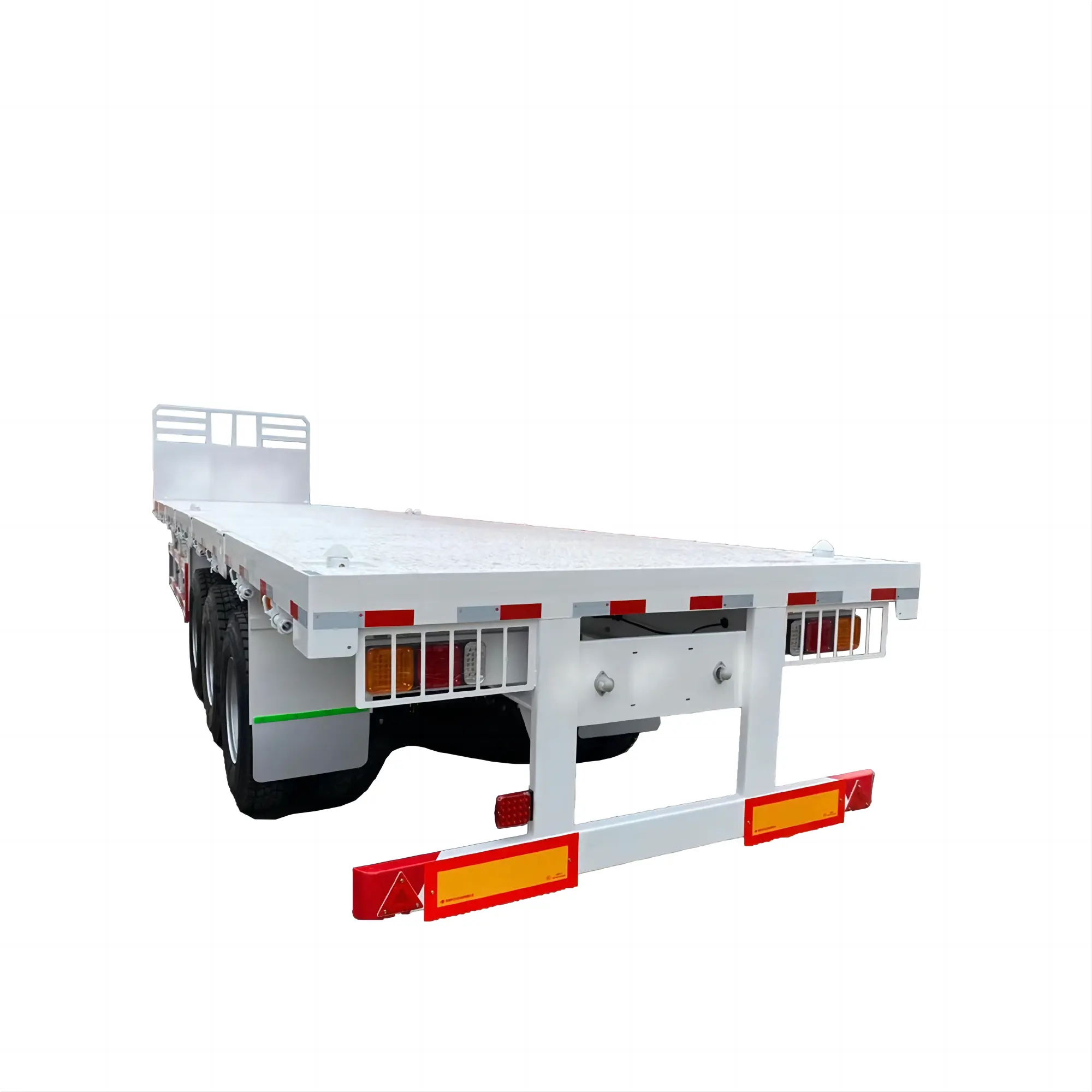 Mới bán Trailer 40ft container Chassis thứ hai tay phẳng giường phẳng tri-trục Trailer cho xe tải container sử dụng