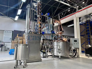 Whisky Rhum Gin Vodka Brandy Équipement de distillation Spiritueux distillés <span class=keywords><strong>en</strong></span> cuivre Machine de fabrication - Product Image 3