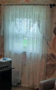 Petit rideau <span class=keywords><strong>court</strong></span> transparent de fenêtre, rideau de salon de café, rideaux bon marché de cuisine en dentelle - Product Image 2