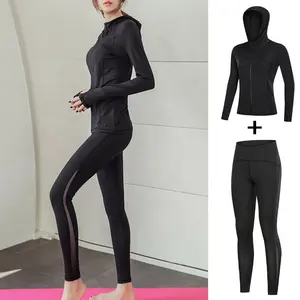 Wholesale Tight Fitness Clothes Sets Professional Gym Sportswear Sets Sexy Compression Leggings