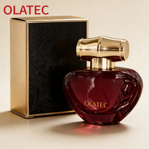 Flacon de <span class=keywords><strong>parfum</strong></span> de luxe Coeur personnalisé 50ml 100ml Rouge Coloré 30ml Bouteilles de <span class=keywords><strong>parfum</strong></span> en verre de luxe en forme de cœur pour femmes avec boîte à capuchon doré - Product Image 2