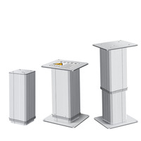 Colonne de levage électrique réglable en hauteur de 1000mm avec vitesse de 3000 tr/min MAX 2250N DC12/24V pour modification de table basse et de camping-car