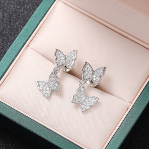 Collana con Ciondolo a Quattro Farfalle in Stile Coreano per Donne, Set di Gioielli Chic per la Clavicola - Product Image 6