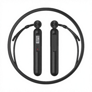 Corde à sauter numérique intelligente sans fil <span class=keywords><strong>Welland</strong></span> pour le fitness, corde en PU de 3 m, saut à la corde rapide avec compteur, capteur électronique, type boxe - Product Image 1