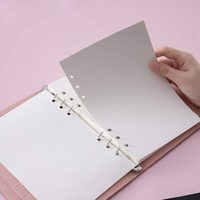 Carnets de notes à 6 anneaux, papier ruché, 6 trous, poinçonnés, lieur, rechargeable, pour journal intime