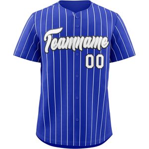 Camiseta de béisbol personalizada con rayas, botones, nombre y número cosidos, unisex, para adultos y jóvenes, que absorbe la humedad - Product Image 1