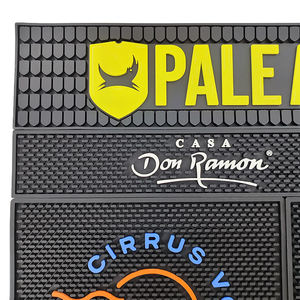 Personalized Silicone PVC Bar Runner Rubber Pub Mat <b>Beer</b> Spill Pad Rail Mat Drip Tray Non Slip Counter Mat <b>Coaster</b> Placemat Pad - Product Image 5