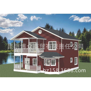 Villa préfabriquée à ossature légère en acier, style chinois, charge de toit de 20 lb/pi², résistance au vent de 121 mph, garantie de 5 ans, installation sur site - Product Image 5