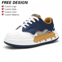 Chaussures de sport grises de luxe ethniques camouflage pour hommes, à plateforme et semelle épaisse, rehaussantes, tendance et décontractées