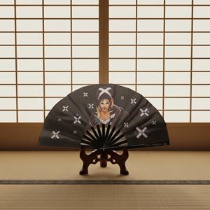 Éventails pliants personnalisés en plastique et bambou avec logo imprimé, drapeau national, pour souvenirs, vente en gros - Product Image 3