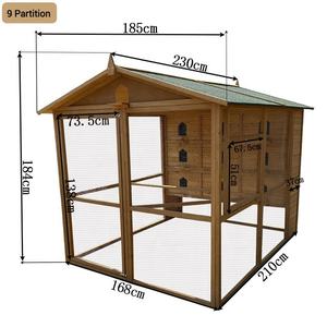 Uitverkoop van 9 houten duivenhokken, renhokken en nestkasten voor duiven, voor huisdieren & meubels - Product Image 2