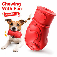 Juguete para Perros con Forma de Guante de Boxeo, con Superficie de Goma Texturizada para Masticar y Jugar, Listo para Personalizar (OEM)