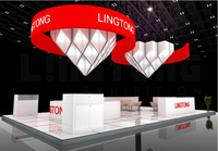 Boîte lumineuse LED publicitaire suspendue personnalisée pour intérieur, bannière suspendue, bannière de plafond pour stand d'exposition