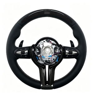 พวงมาลัยหนังกลับสไตล์ใหม่สำหรับ BMW ซีรีส์ 3 4 5 รุ่น F30 F31 F32 F36 E92 F10 F11 F80 F82 M3 M4 X3 X4 X5 X6 - Product Image 2