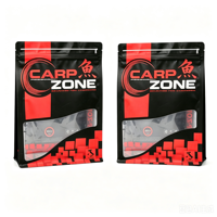 Sachet Doypack en plastique robuste à fond plat, imprimé en héliogravure, doublé aluminium, pour appâts de pêche à la carpe et bouillettes, 1kg 5kg, vente en gros