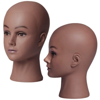 PROMO CHAUDE Présentoir de Tête de Mannequin Homme Chauve pour Chapeaux, Coiffure, Tressage et Décoloration – Durable